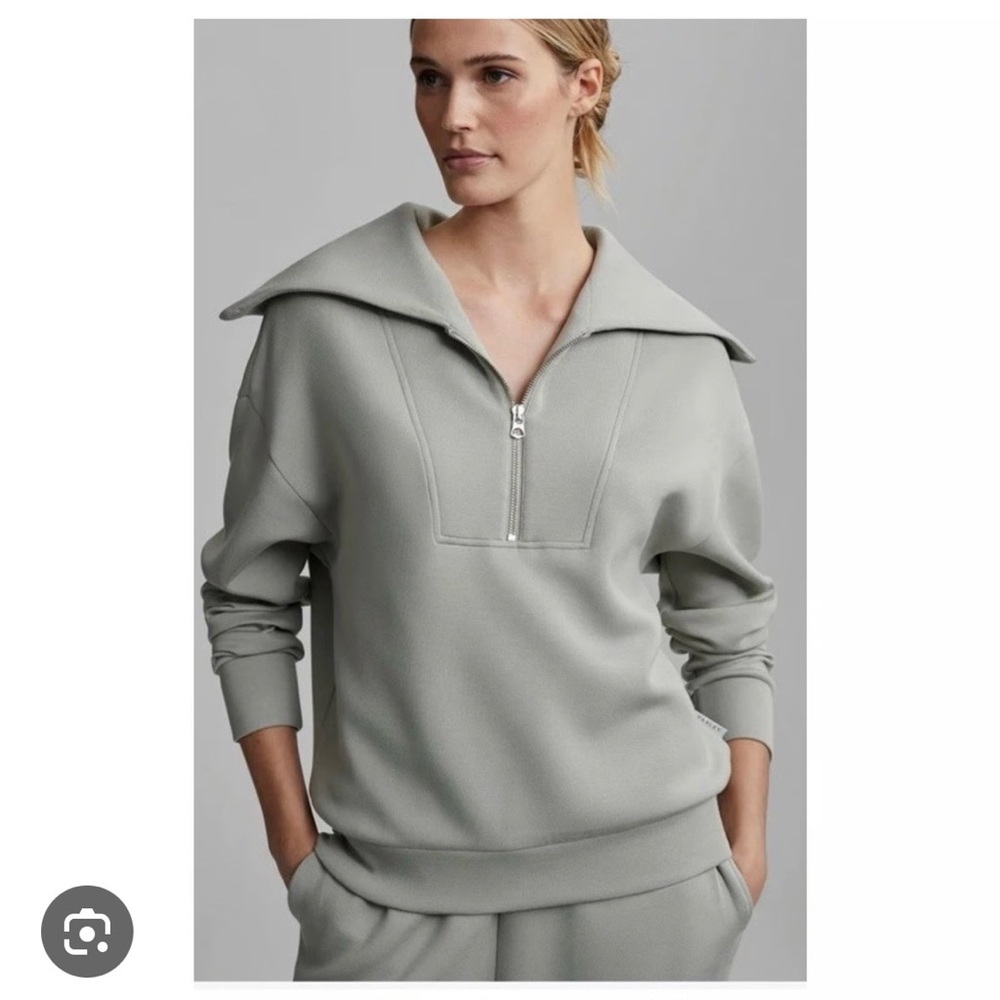 Varley Yates Half-Zip Seagrass Sweatshirt